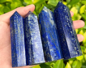Lapis Lazuli Tower , Lapis Lazuli Gemstone Obelisk , Wisdom Stone, Metaphysical Crystals Gift ,Home Decor, Boost Leadership, Ready for Ship