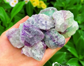 原石レインボーフローライトクリスタル 1個 (ONE) 原石フローライト