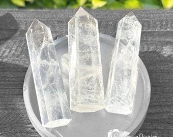 Wholesale Lot 1 lb Clear Quartz Tower , White Crystal Quartz Obelisk Wand
