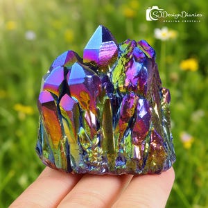 Guarigione Aura Crystal. Gemma Di Cristallo Naturale Della - Foto 11