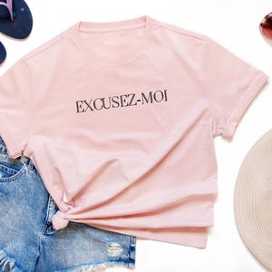 French Excusez Moi Tshirt Slogan French Quote Excusez Moi Phrase SVG PNG PDF Minimalist Aesthetic T-shirt French Pillow Mug Cap Wall Art