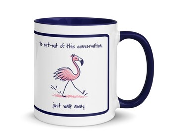 To opt-out of this conversation, just walk away. | Email Marketing Mug, Gift for Marketers, Funny Coffee Cup