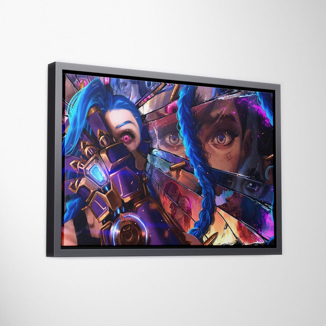 League of Legends Jinx Arcane Poster Print, Wall Decor, Wall Art, High ...