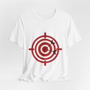 Unisex Target Graphic Tee - Casual Wear, Gift for Gamers, Sports Enthusiasts, Birthday Present, Comfortable Summer Style