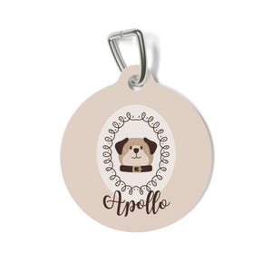 Custom Pet Tag - Personalized Dog ID Tag for Collar, Name Tag for Pets, Engraved Pet Tag, Unique Pet Accessories, Pet ID Tag for Cats