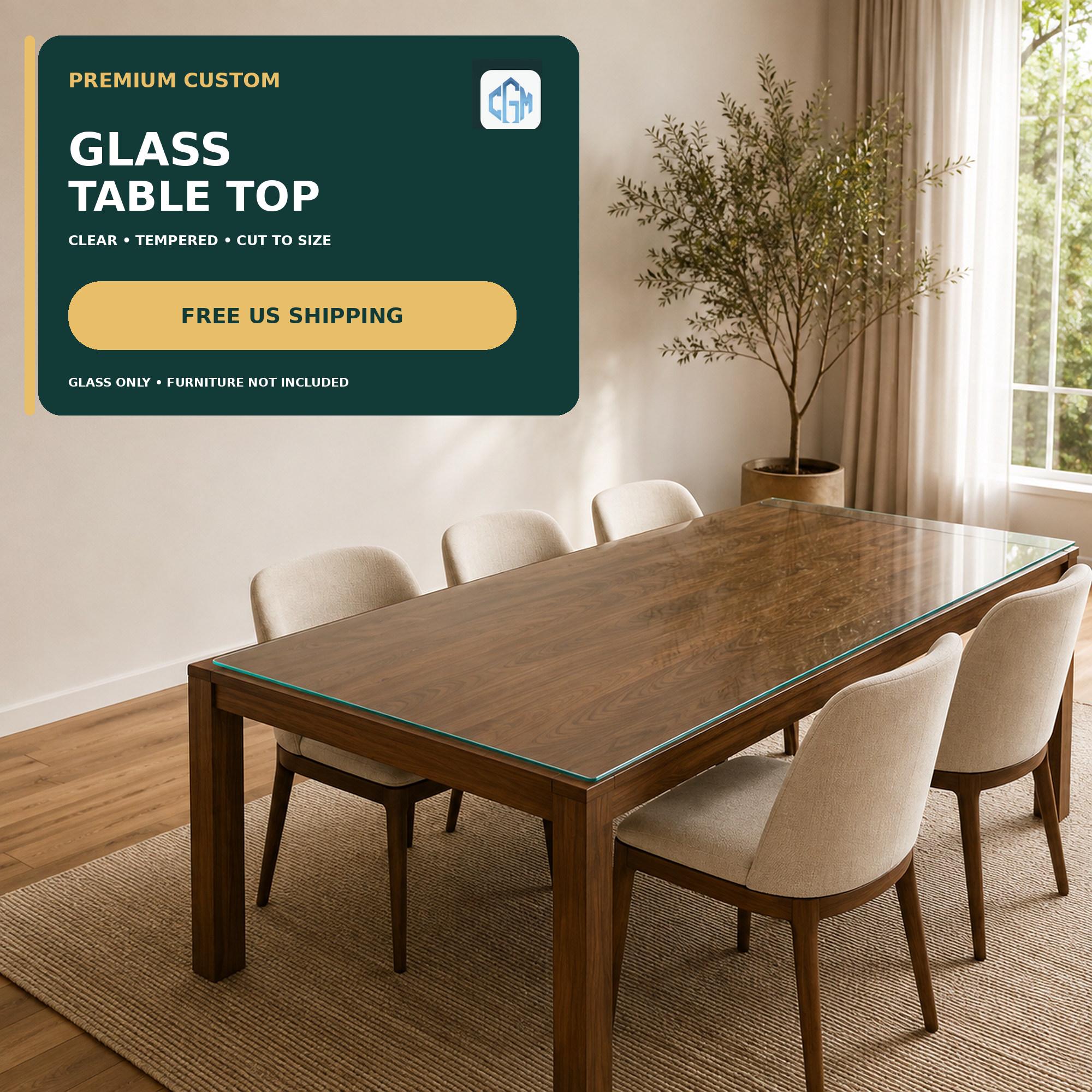 Glass Top Rectangular Table Dining - Etsy