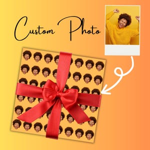 Funny Gift Wrapping Paper, Personalized Gift Wrap, Funny Wrapping Paper, Unique Gift Wrapping, Custom Wrapping Paper, Gift Wrap with Photo