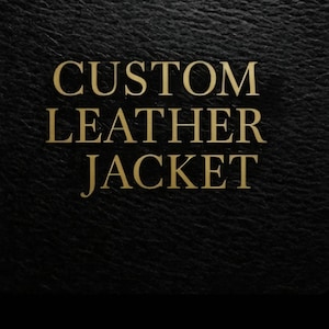 Custom handmade leather jacket made to order