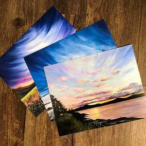 Photo Print Lupines by the Sea, British Columbia Landscape Painting image 2