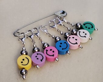 Smiley Stitch Markers