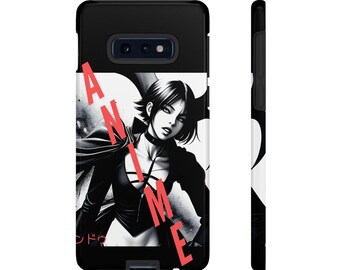Anime Girl Tough Phone Case: Shock-Absorbent Protective Cover
