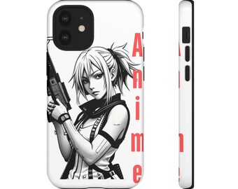 Anime Girl Tough Phone Case: Impact-Resistant Mobile Cover