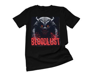 Bloodlust Graphic T-Shirt: Dark Fantasy Unisex Tee for Gamers