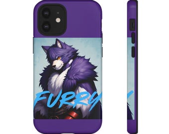 Furry Art Phone Case: Dual Layer, Impact Resistant