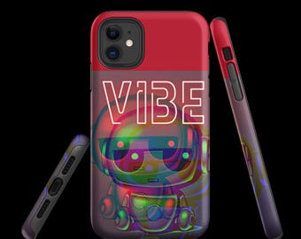 Futuristic Robot Phone Case: Holographic Protective Tech Cover