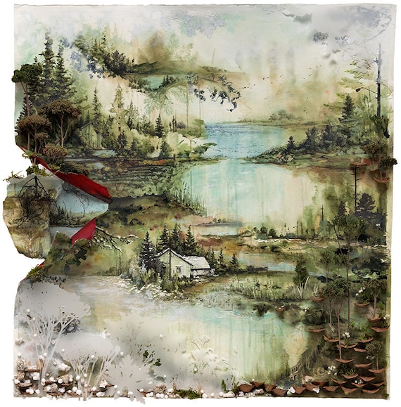 Bon Iver, Bon Iver Album Art Print #1 by Gregory Euclide (OFFICIAL