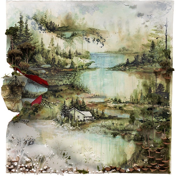 Bon Iver, Bon Iver Album Art Print #1 By Gregory Euclide (OFFICIAL)