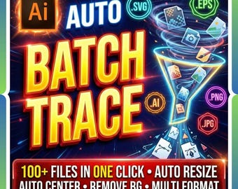 Auto Batch Trace by FA — Adobe Illustrator Script