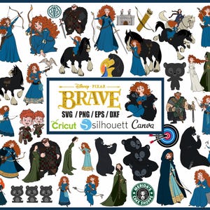 Brave Clipart, Merida PNG, Merida Instant Download, PNG princess printable for crafts shirts birthdays iron on sublimation