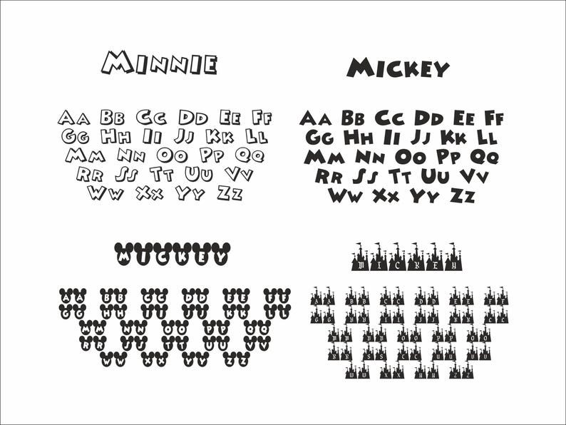 Cartoon Font Bundle 30 font SVG TTF Font For Cricut Silhouette Cutting Crafting Canva Font Download Digital File Commercial use Font Bundle image 2