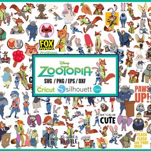 Zootopia Svg Bundle, Zootopia Svg, Zootopia Png, Zootopia Svg Files for Cricut and Silhouette, Clipart Digital Download
