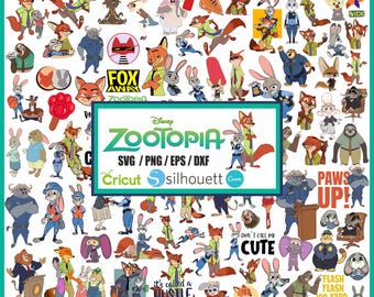 Zootopia Svg Bundle, Zootopia Svg, Zootopia Png, Zootopia Svg Files for Cricut and Silhouette, Clipart Digital Download