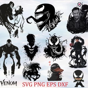 Venom, Movie, svg, EPS, DFX, PNG, Cricut, Digital Download