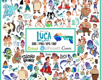 Luca Movie Clipart PNG: Birthday Invitation, Shirts (Digital Download)