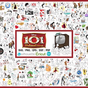 168 Files Svg Bundle, 101 dalmatians, Dog PNG, Cute Dog Clipart, Cricut, Cut files, Digital Vector File, Cut File For Cricut, Eps, Png, Dxf