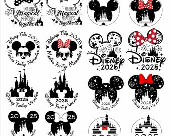 2025 Family Trip Bundle SVG PNG, 2025 Family Vacation Png, Family Trip Sublimation Design, Vacay Mode Png, Magical Kingdom Trip 2025