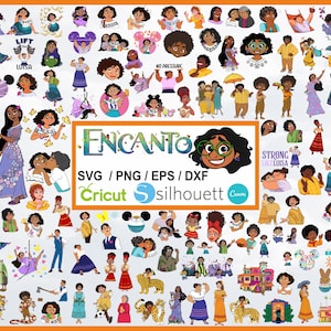 Encanto SVG, Encanto PNG, Encanto Clipart, Vibrant Images for Encanto Cake toppers, birthday shirts, Encanto Mega Bundle, and more!