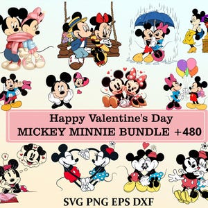 Mickey and Minnie Valentine SVG, Mickey and Minnie Love svg, Better Together svg, Valentine&#39;s day svg, Vinyl Cut File, Svg, Pdf, Jpg, Png