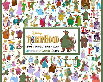 Disney Robin Hood, Robinhood Svg Png Clipart, Robinhood för Cricut, Lättanvända 85 högkvalitativa designer (Lagerbehandlade SVG, DXF, PNG, pdf, eps)