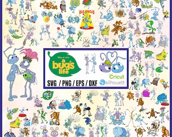 A Bug&#39;s Life PNG svg Cliparts Bundle, A Bug&#39;s Life SVG Cartoon Sublimation Cliparts, A Bug&#39;s Life Themed Birthday Sublimation Cliparts PNG