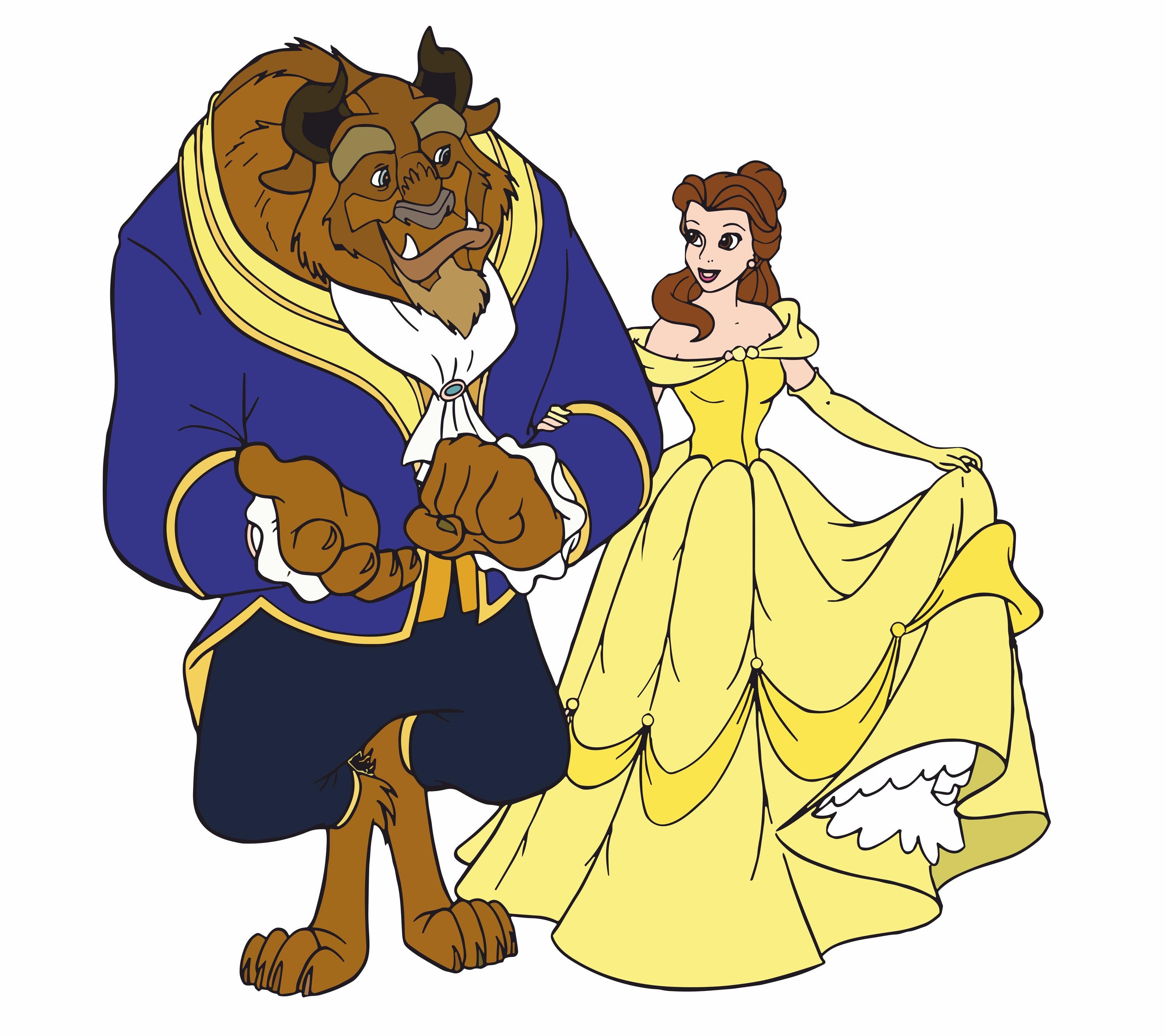 Beauty and Beast SVG, Belle PNG Clipart Bundle, Beauty and the Beast ...