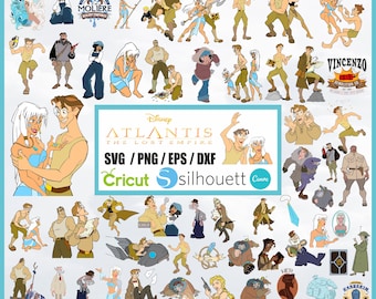 Atlantis Clipart SVG Bundle: Cricut Cutting Files (Digital Download