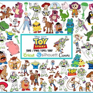 Toy Story Cliparts PNG Bundle, Toy Story PNG Cartoon Sublimation Cliparts, Toy Story Movie Themed Clip Arts Collection, Toy Story Party PNG