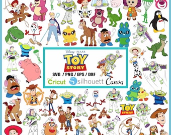 Toy Story Cliparts PNG Bundle, Toy Story PNG Cartoon Sublimation Cliparts, Toy Story Movie Themed Clip Arts Collection, Toy Story Party PNG