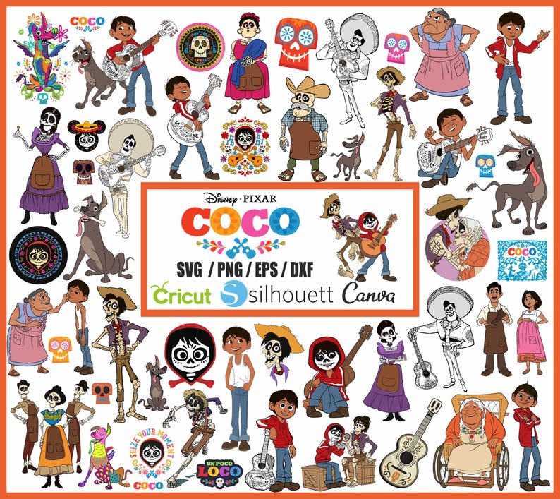 Coco Clipart Bundle: SVG, PNG, Miguel Image (digital Download) - Etsy