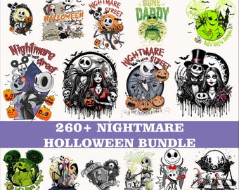 260+ Nightmare Christmas Halloween Bundle Png, Spooky Vibes png, Spooky Season Png, Horror Halloween Png, Halloween Horror Movies Png