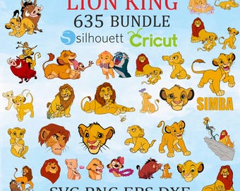 ライオン キング シルエット SVG バンドル: ハクナ マタタ、シンバ