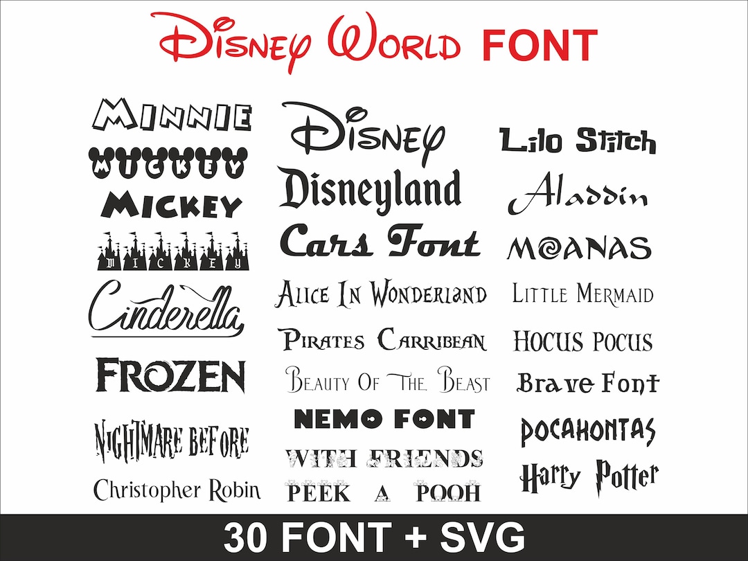 Cartoon Font Bundle: 30 SVG TTF Fonts for Cricut & Canva (digital ...