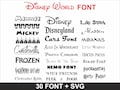 Cartoon Font Bundle: 30 SVG TTF Fonts for Cricut & Canva (Digital Download)