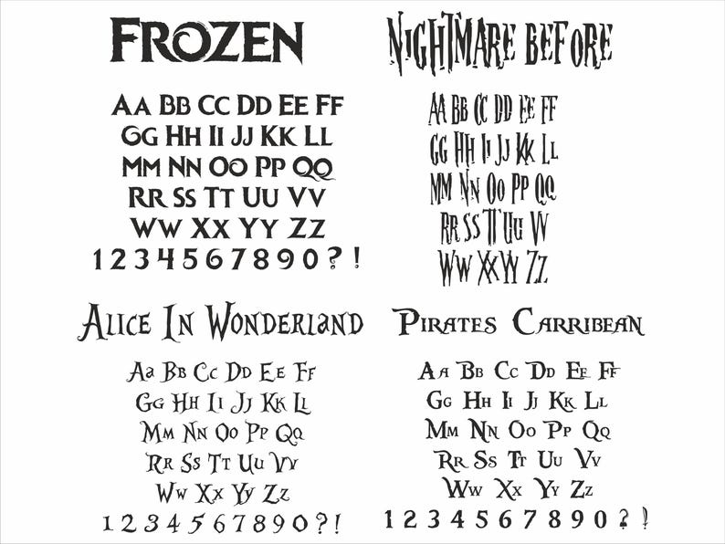 Cartoon Font Bundle 30 font SVG TTF Font For Cricut Silhouette Cutting Crafting Canva Font Download Digital File Commercial use Font Bundle image 4