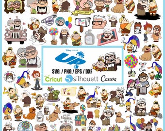 Up Movie Clipart: Balloon House PNG SVG (Digital Download)