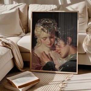 Lovers and Jewels | Oil Painting | Classic Art Sophisticated Love Renaissance Baroque Style, Printable at Home | Instant Download | C016