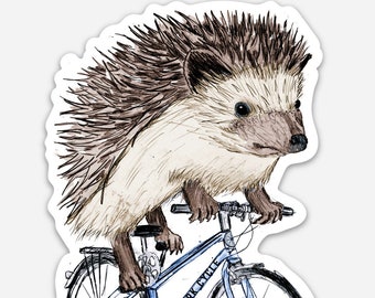 Hedgehog Sticker - Hedgehog Vinyl Sticker For Laptops, Cars, Water Bottles - High-Quality, Durable Stickers - Gift For Hedgehog Lovers