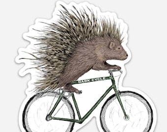 Porcupine Sticker - Porcupine Vinyl Sticker For Laptops, Cars, Water Bottles - High-Quality, Durable Stickers - Gift For Porcupine Lovers