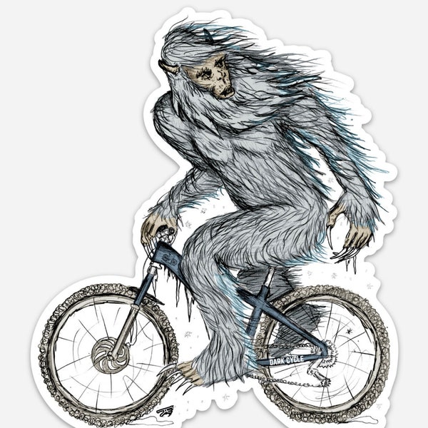 Yeti Sticker - Yeti Vinyl Sticker pour ordinateurs portables, voitures, bouteilles d’eau - Autocollants durables de haute qualité - Cadeau pour les amateurs de yeti