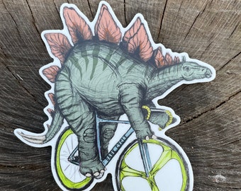 Stegosaurus Sticker - Stegosaurus Vinyl Sticker For Laptops, Cars, Water Bottles - High-Quality, Durable- Gifts For Stegosaurus Lovers
